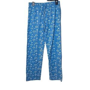 Just Love Women’s Size Small Pajama Bottoms Blue Star Print Sleep Pants